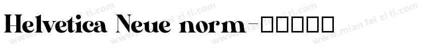 Helvetica Neue norm字体转换